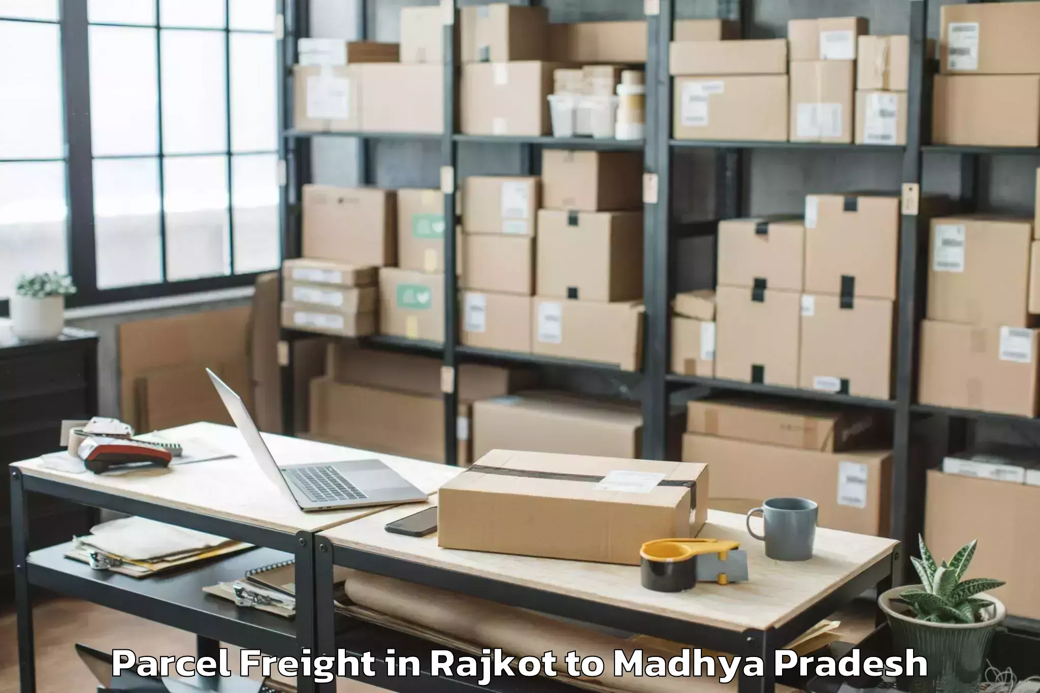 Easy Rajkot to Begumganj Parcel Freight Booking